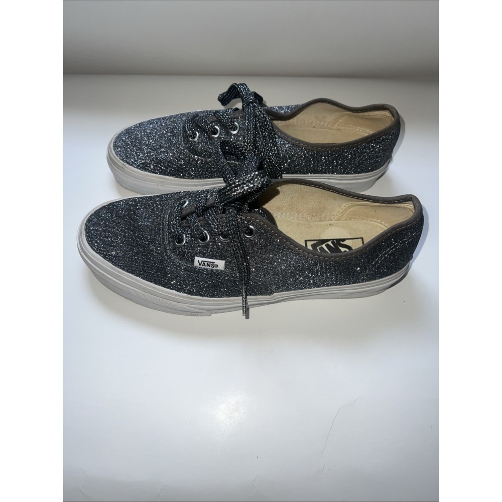 Vans Authentic Lurex Glitter Sneakers Size ‎ Women's 7.5 Men's 6
